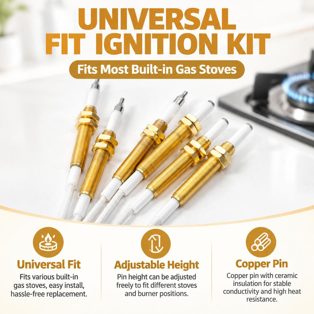 Universal Gas Stove Igniter with Copper Probe for Repair