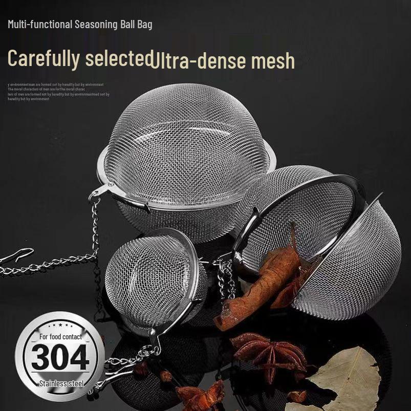 Stainless Steel Mesh Tea Infuser & Spice Strainer for Kitchen Use
