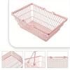 Pink Mini Storage Basket Desktop Finishing Cosmetics Jewelry Storage for Girl Dormitory Desktop Organization Container Baskets