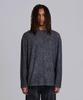 Jeidideuleondeon (U) Charcoal Leopard Waffle Ls Top Charcoal