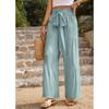 Women's casual pants loose solid color wide-leg pants