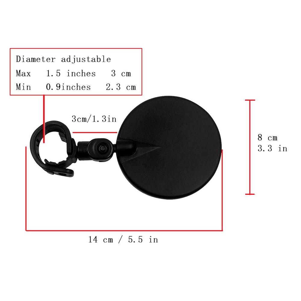 Nastavitelné zpětné zrcátko na řídítka širokoúhlé konvexní zrcátko cyklistika zpětný pohled MTB kolo