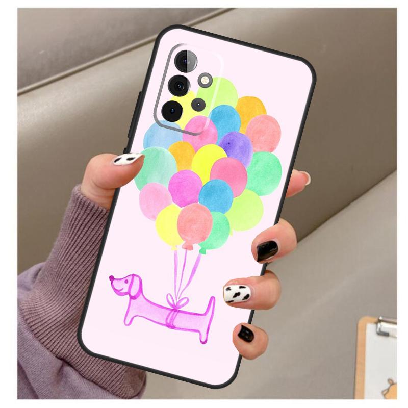 Jezevčík Teckel Dackel Pouzdro pro psa Pro Samsung Galaxy A51 A71 A12 A22 A32 A42 A52 A72 A50 A70 A21S A52S A03S Kryt na telefon