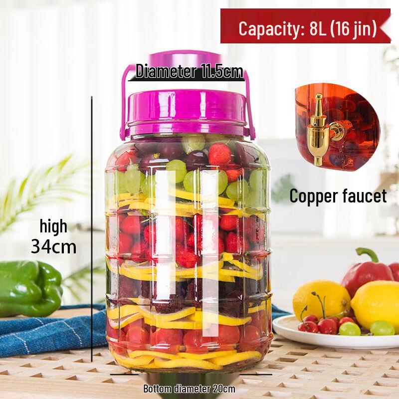 Glass Fermentation and Storage Jar
