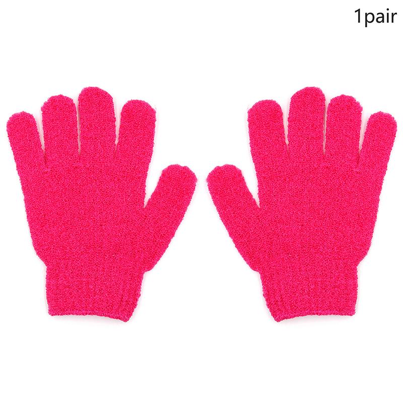 1Pair Exfoliating Gloves Bath Sponge Body Dead Skin Remover Bathroom Shower Brush Massager Scrub Exfoliator Magic Bathing