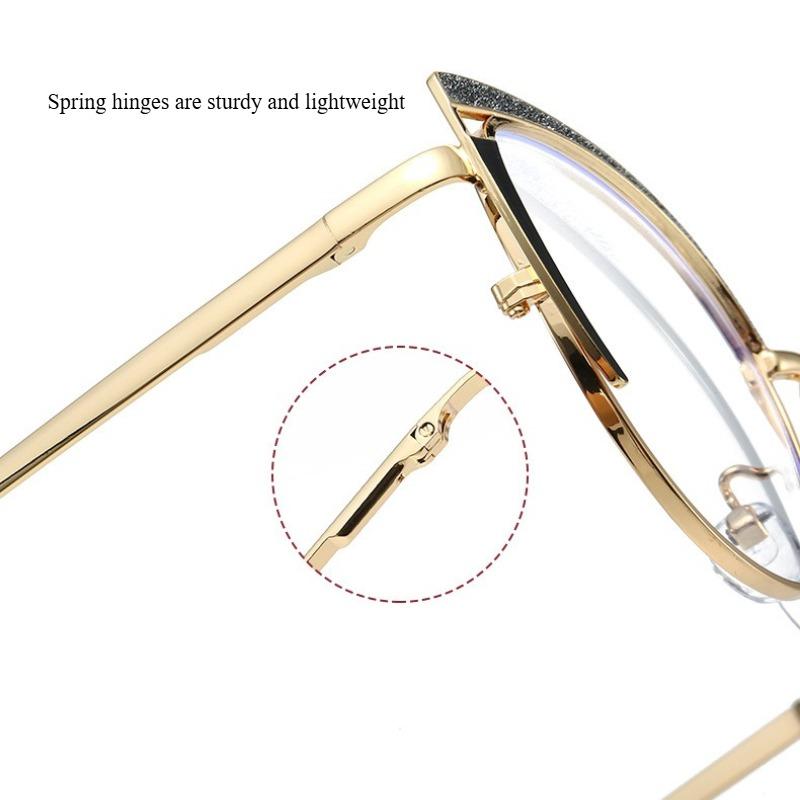 Comfortable Blue Ray Blocking Anti-Blue Light Glasses Eye Protection Metal Square Eyeglasses Ultralight Computer Goggles Office