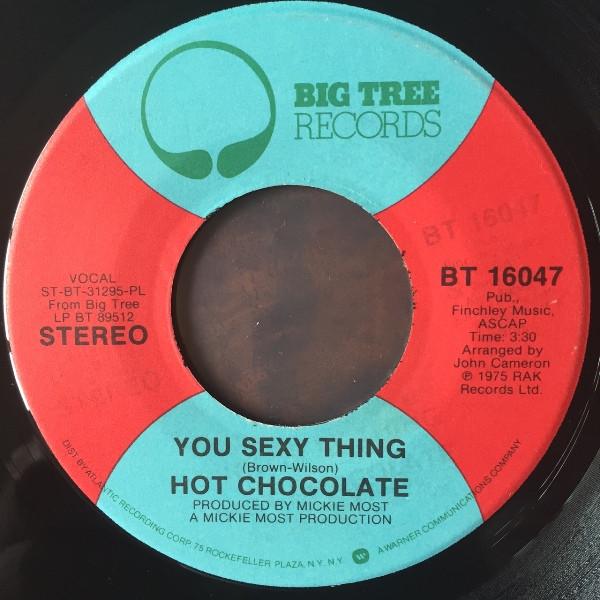 

7inch Record HOT CHOCOLATE - You Sexy Thing / Call The Police BT16047 Big Tree Record 1975 US Soul/Funk Used