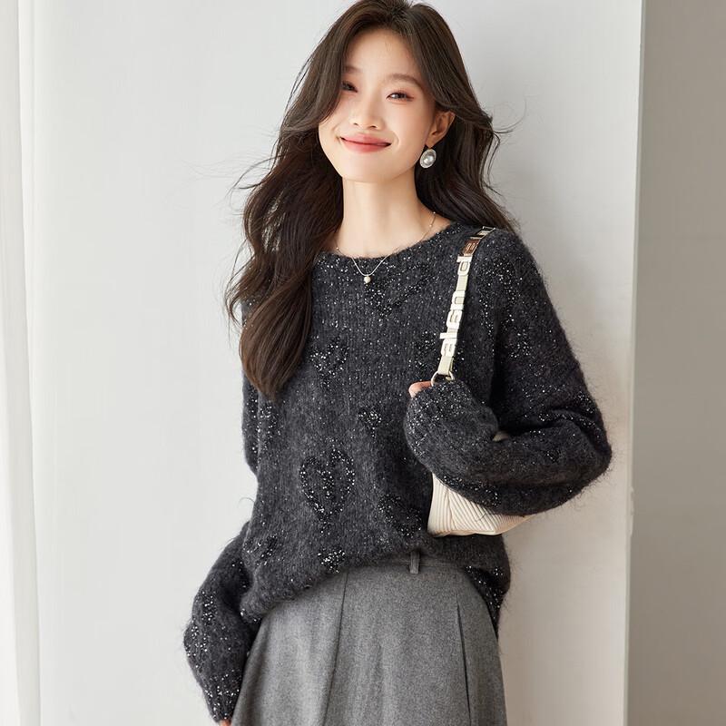 

Srcr Women s Mohair & Wool Relaxed Knit Sweater One Size