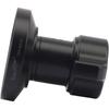 Haoge 75mm Half Ball Bowl Adapter, Metal Half Ball Flat to Bowl Adapter Converter for Video Bowl Tripods and Fluid Heads with 3/8-inch Screw, for Manf