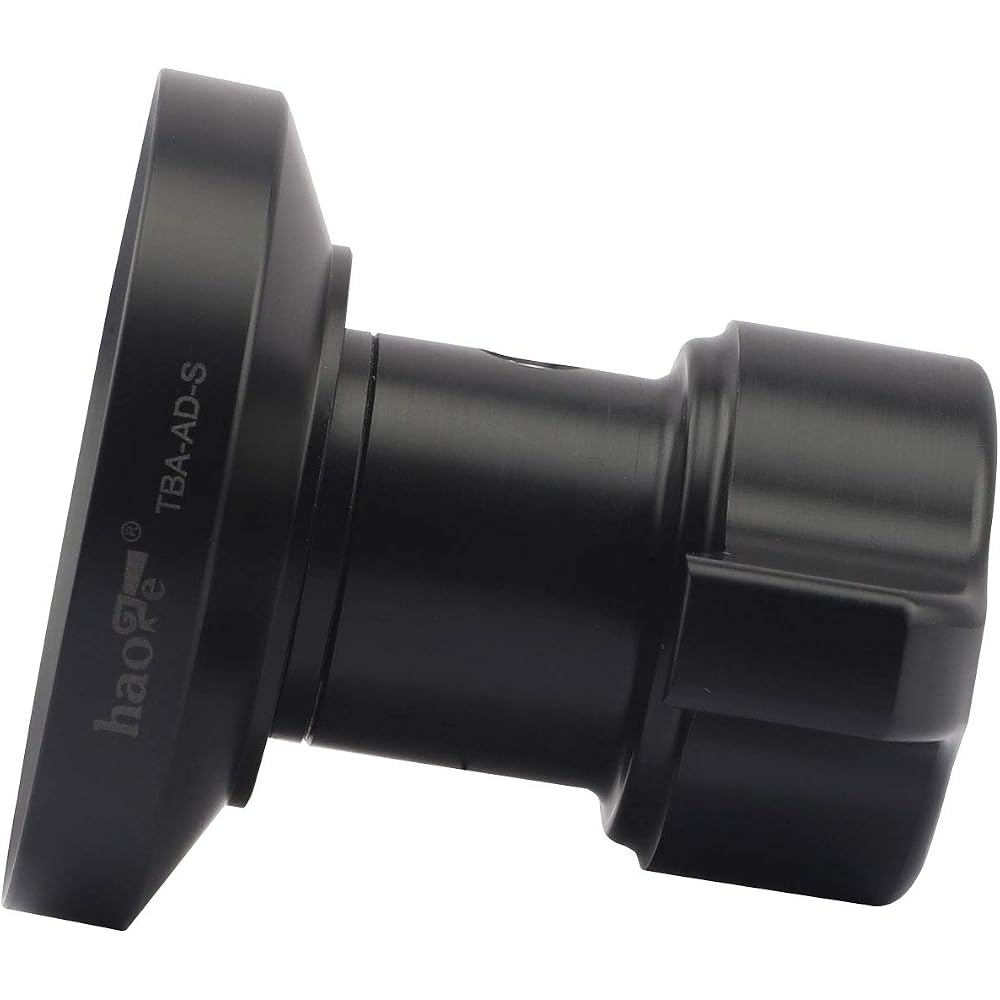 Haoge 75mm Half Ball Bowl Adapter, Metal Half Ball Flat to Bowl Adapter Converter for Video Bowl Tripods and Fluid Heads with 3/8-inch Screw, for Manf
