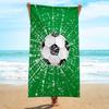 Breathable Quick-Dry Beach Scarf Soft Sports Towel Football Print Beach Towel  Football Event