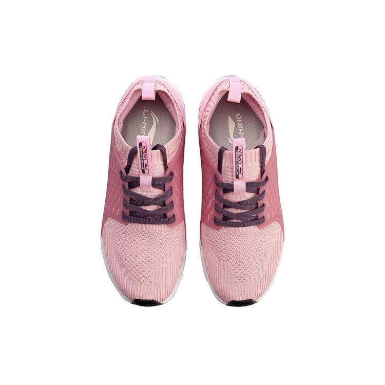 Li Ning Arc Comfortable Shock Absorption Non-Slip Wear-Resistant Breathable Lightweight Low-Top Running Shoes Women Sneaker Pink ARHN136-5