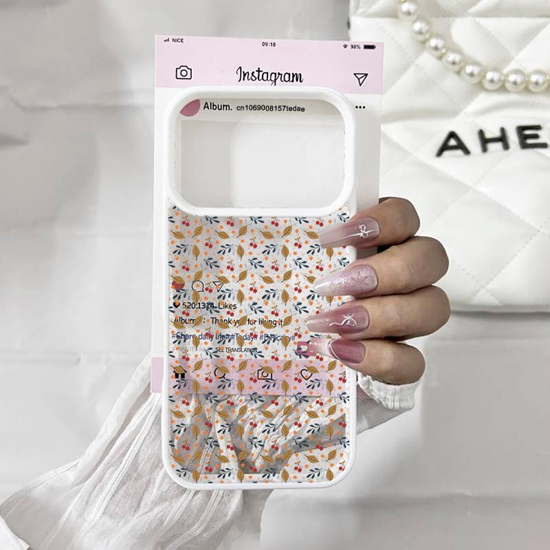 Luxury Wide Beautiful White Daisy Flower Phone Case for IPhone 17 16 Pro Max 15 14 13 12 11 XS Mini 7 8 Plus Clear Hard PC Cover