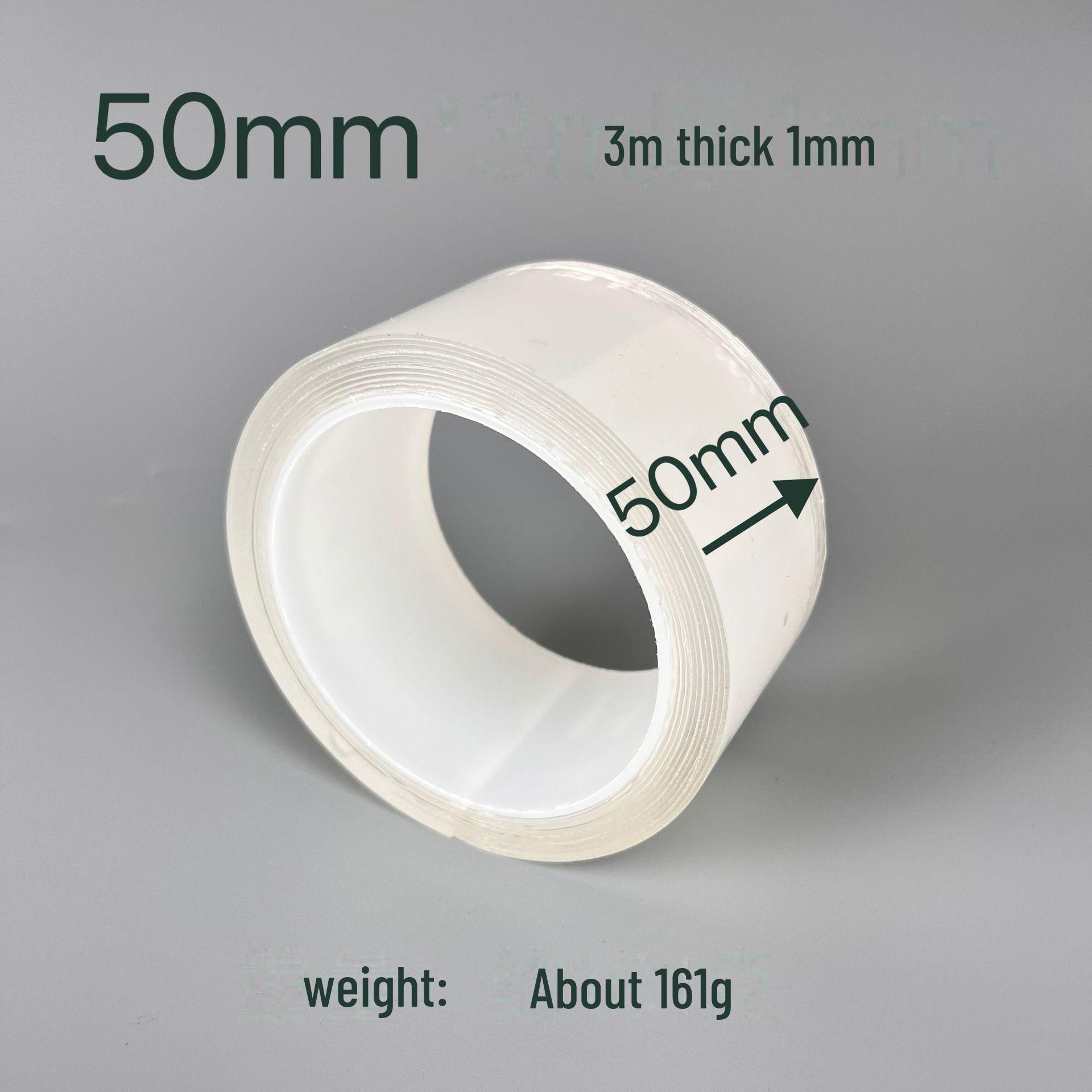 

Акрилова нано двостороння водонепроникна прозора стрічка з безслідним клеєм для стін і автомобілів 50mm*3m, thickness 1mm