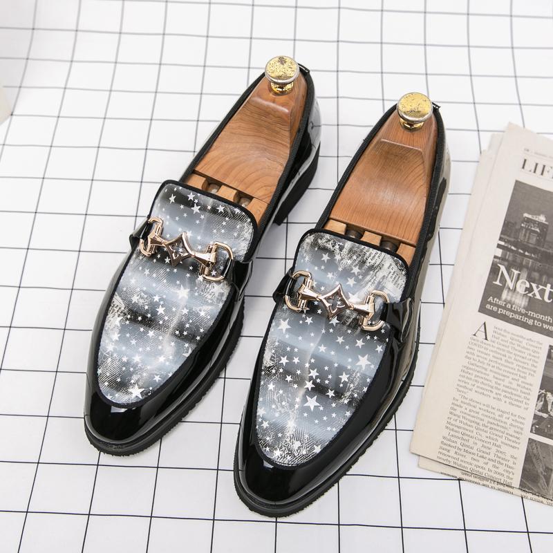 Mode Italienische Herrenschuhe Bunte Bunte Slipper Herren Slip-on Fahrschuhe Herren Nachtclub Mode Lederschuhe Hochzeitsschuhe