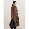 Jiu Zi Anna Kou Women's Elegant Wool Double-Sided Long Coat