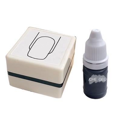 Tampon à motifs pour ongles Beau Clair Délicat Portable Tampon d'entraînement pour nail art pour s'exercer