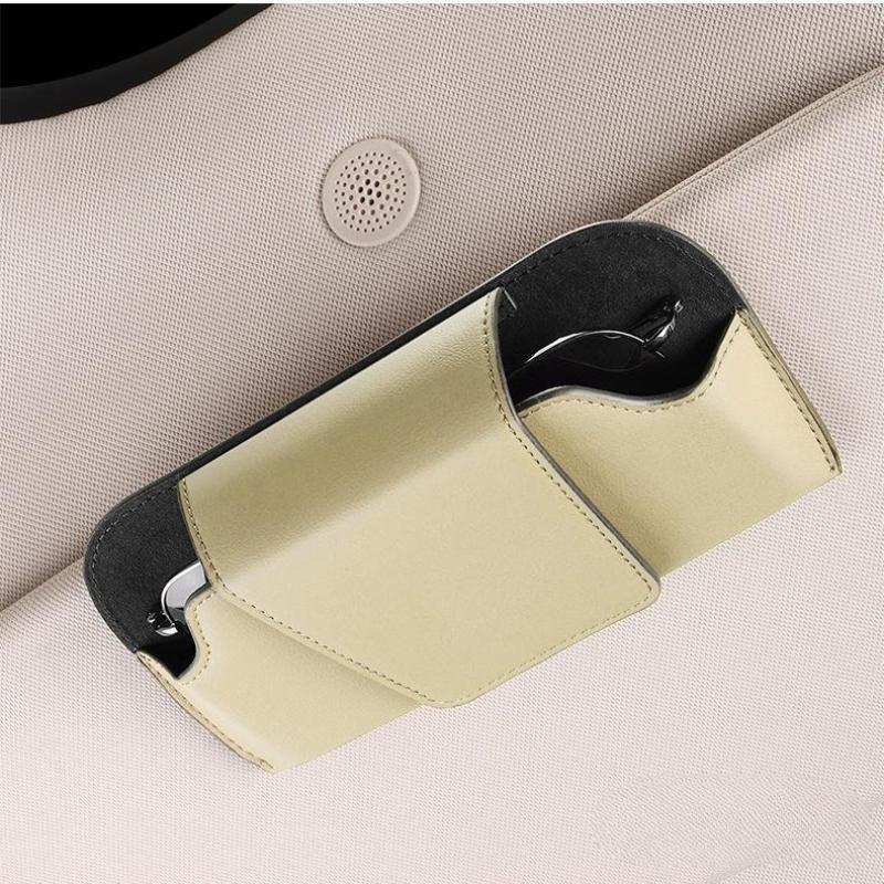 Auto Eyeglasses Storage Box Garage Hand Tools Car Sun Visor Glasses Holder Premium Sunglasses Case Clip Organizer