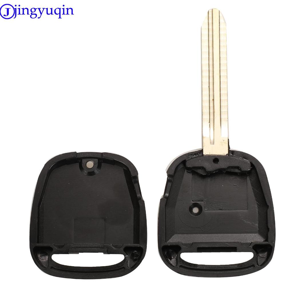 Jingyuqin 1/2 Tasten Ersatz Fob Fernbedienungsschlüssel Schale Gehäuse Abdeckung Klinge Für Toyota Carina Estima Harrier Previa Corolla Celica