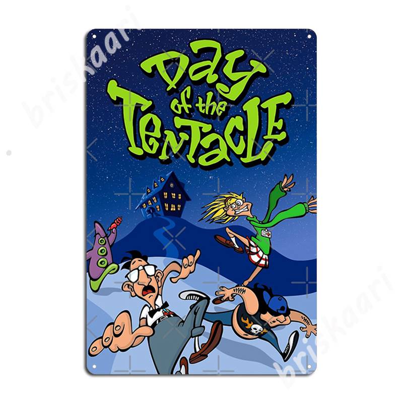 

Day Of The Tentacle Metal Signs Wall Mural Home Wall Decor create Tin sign Posters 20x30cm