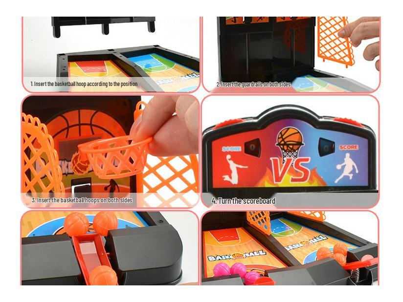 Mini Basketball Table Game: Double Player Shooting & Parent-Child Interaction