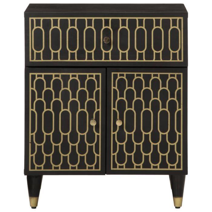 VidaXL Bedside Table 50x33x60 Cm Solid Mango Wood, Cabinet, Bedroom Furniture, Phone Holder, 358331