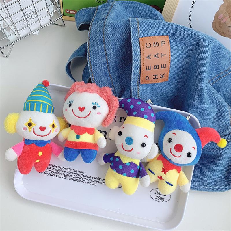 Cartoon Clown Three-dimensional Joke Plush Doll Circus Pendant Halloween Doll Ornament Gift Gift