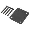 Electric Guitar Neck Plate Square Metal Back Mounting 4 Holes with Screws Bass Parts