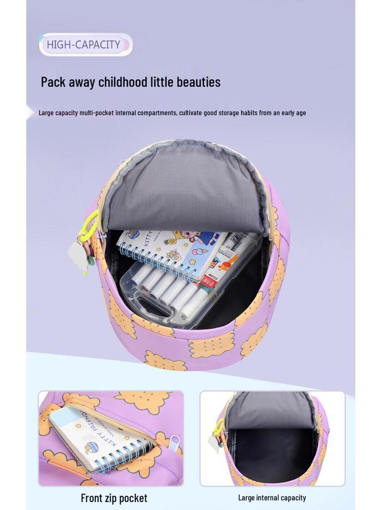 Korean Style 2024 Cute Large-Capacity Backpack - Sweet Student Cartoon School Bag