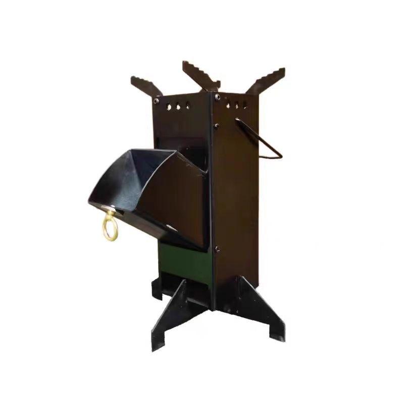 Портативная дровяная печь: Новая складная, утолщенная уличная дровяная печь для кемпинга, пикника и обогрева