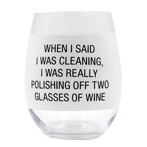 Sag was Weinglas (Polieren)