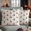 18×18in Quilted Ghost Pumpkin Plush Pillow Cover, Cute Cartoon Design for Halloween Home Decor. Pillow Insert Excluded.