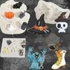 Halloween Party Sugar Silicone Mold Cake Decorating Mould Hat Bat Pumpkin Pastry Baking Polymer Clay DIY Mold Home Kitchen Tools