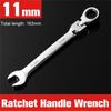 Metric Gear Spanners Durable Multifunctional Combination Ended Spanner Kits Car Hand Tools Combination Ratchet Wrenches Steel