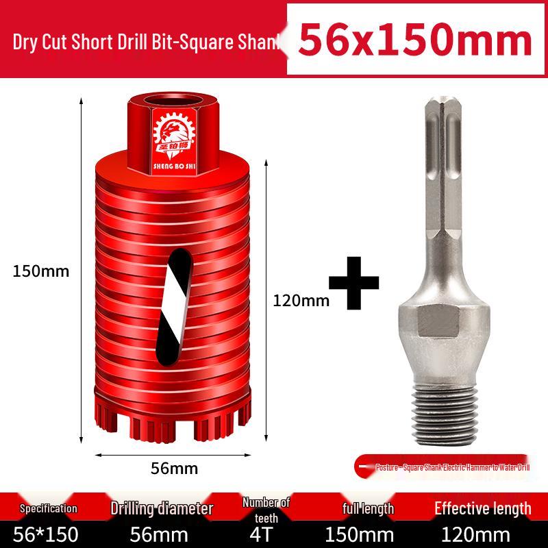 Compact Electric Hammer Water Drill Bit Set for Sharp Hole Opening in Range Hood, Wire Box, and Wall.