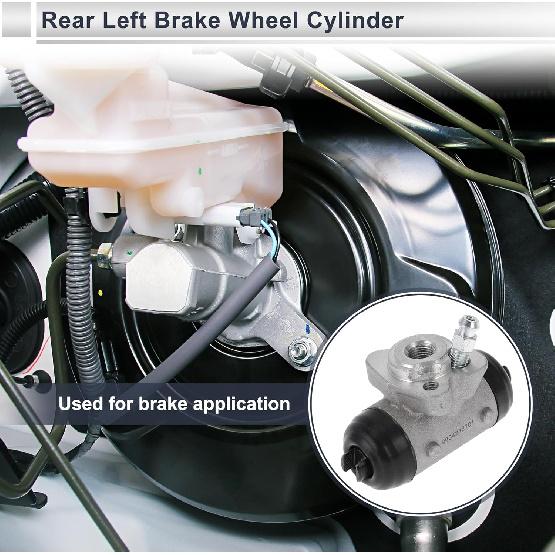 Rear Left Brake Wheel Cylinder for Toyota Corolla 2003-2008 Durable Drum Brake Cylinder No.4757020101 Aluminum Alloy 1 Pcs