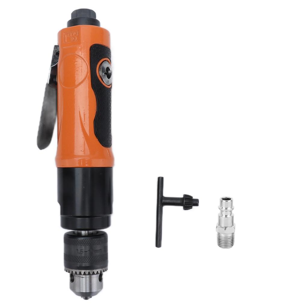 Pneumatic Drill Geared Air Drilling Tapping Machine Adjustable Speed 3/8in Straight KP-555A