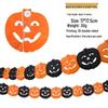 Halloween Paper Garlands: Bat, Pumpkin, Spider & Ghost Decorations