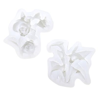 Silicone Chocolate Moulds Flower Shaped DIY Candy Molds Baking Gadget Non-stick Silicone Material for Kitchen DIY Baking