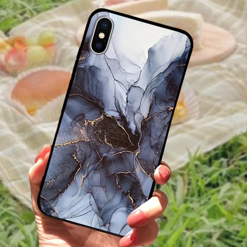 For Apple iPhone XS Soft Case X XR TPU Silicone Phone Back Cover For iPhone XS Max Fashion Printed Covers Case Protective Fundas