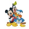 DIY Diamond Painting Refrigerator Magnets, Disney Mickey and Minnie, Cross-stitch Round Diamond Handicraft Home Decoration Gift