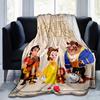 1pc Beauty and the Beast Theme Blanket, Soft Home Office Outdoor Gift for Kids Adults