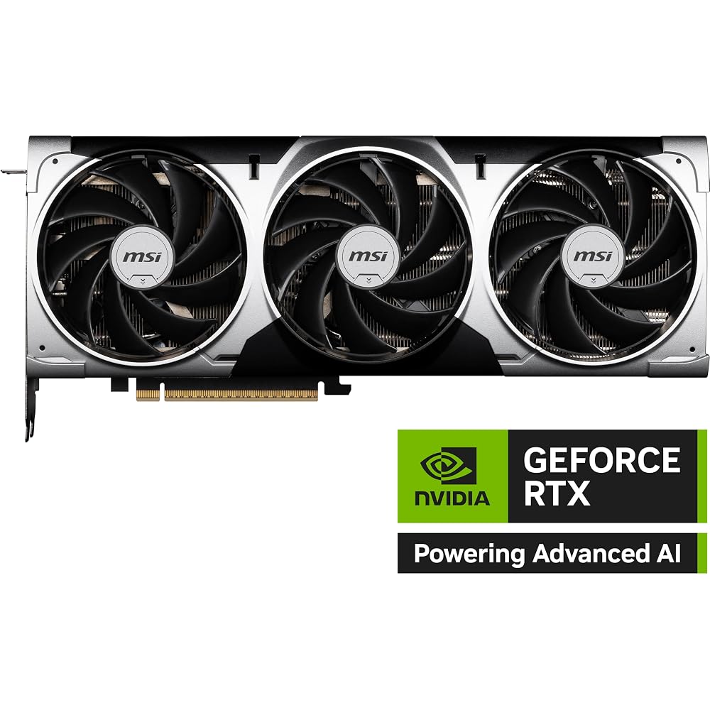 MSI Gaming RTX 5080 16G Ventus 3X OC Graphics Card (16GB GDDR7, 256-bit, Ultimate Performance: 2655MHz, DisplayPort x3 2.1a, HDMI 2.1b, NVIDIA Blackwe