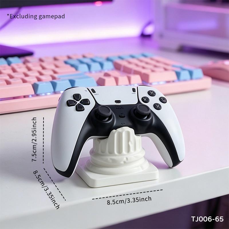 Modern Roman Column Resin Game Controller Stand Decorative Figurine for Gaming Room Desk Organizer and Home Decor Accent