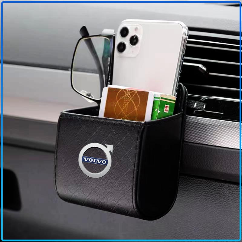 1Pcs Car Air Outlet Storage Box Phone Glasses Organizer Car Goods For Volvo XC60 XC90 S60 S80 S40 V40 V60 V70 V50 XC70