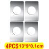 Piastra di Riparazione Serratura Porta Acciaio Inossidabile Piastra di Fissaggio Serratura Circolare Cerniera Maniglia Porta Rinforzo per Installazione Accessori Hardware