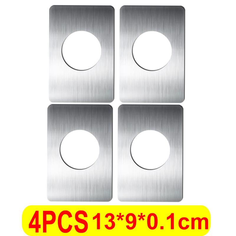 Piastra di Riparazione Serratura Porta Acciaio Inossidabile Piastra di Fissaggio Serratura Circolare Cerniera Maniglia Porta Rinforzo per Installazione Accessori Hardware