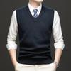 Men S Thick V Neck Sleeveless Knit Vest Winter Warm