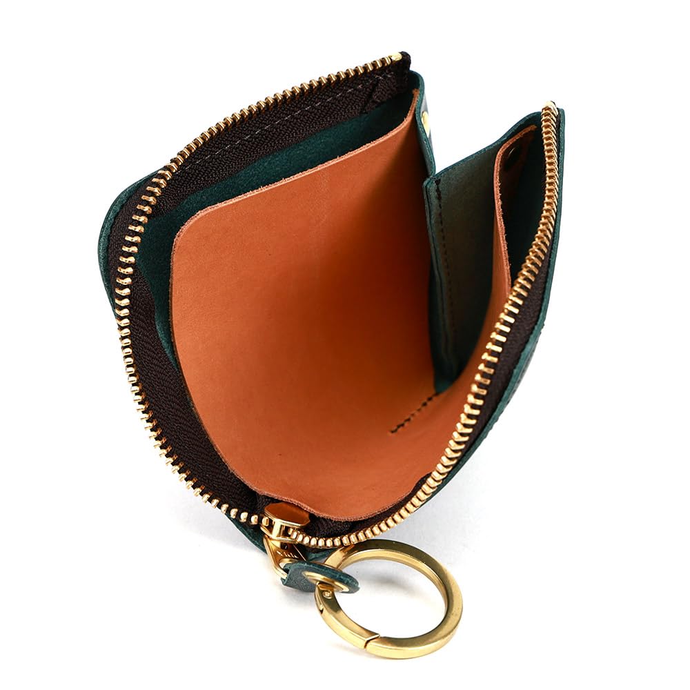 AGILITY affa 'Posh Short' L-shaped zipper mini wallet, compact wallet, bi-fold wallet, small, mini, leather.