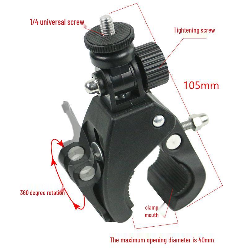 Multifunctional Mobile Phone Tripod with Universal Crab Claw Clip for Streaming & Navigation